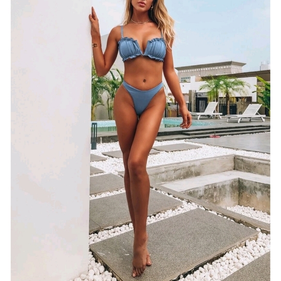 💸Price Dropped💸Frill V Wired Bikini Swimsuit never worn - Picture 5 of 5